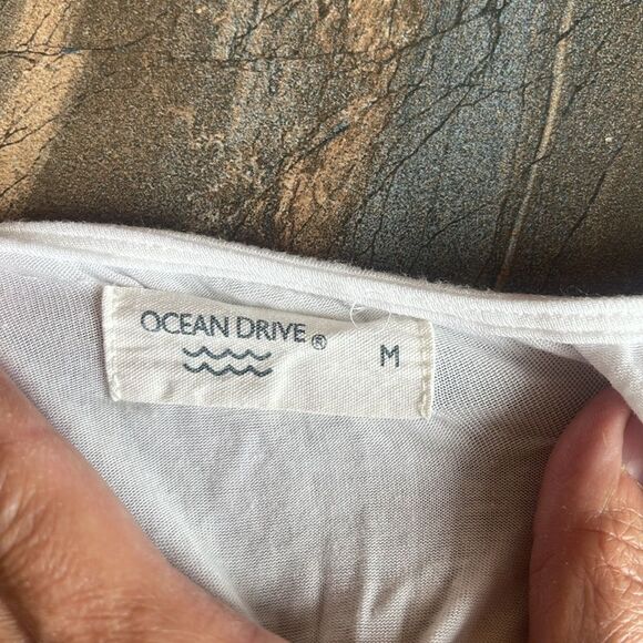 Ocean Drive Womens American Flag Flowy Tank Braided tie Size M - Picture 5 of 8